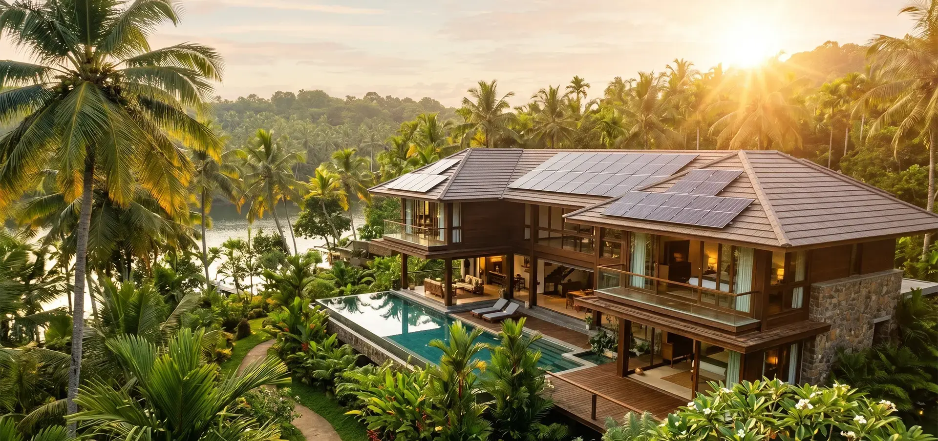 Kerala Luxury Villa with Rooftop Solar